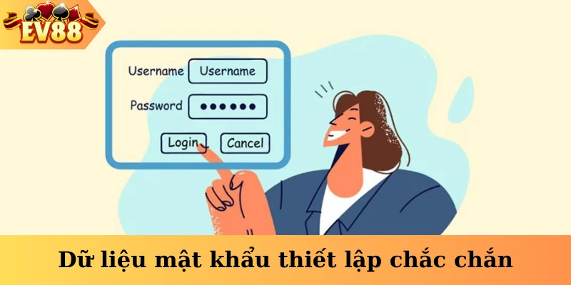 Dữ liệu mật khẩu thiết lập chắc chắn